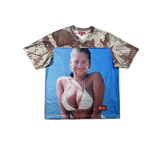 Supreme Aphex Twin Football Jersey chip camo SS25