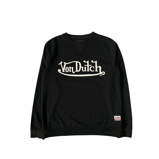 Von Dutch Sweatshirt vintage Big Logo black Y2K crewneck