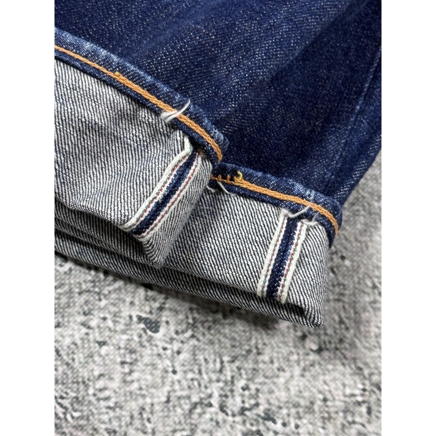 Evisu jeans daicock blue big logo selvedge denim