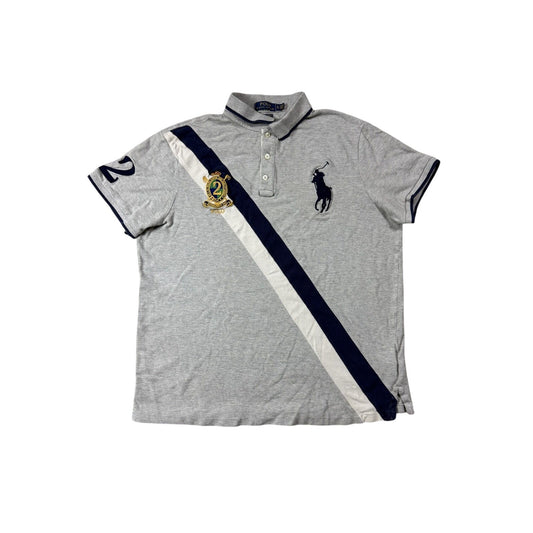 Chief Keef Polo Ralph Lauren grey Polo T-shirt big pony navy