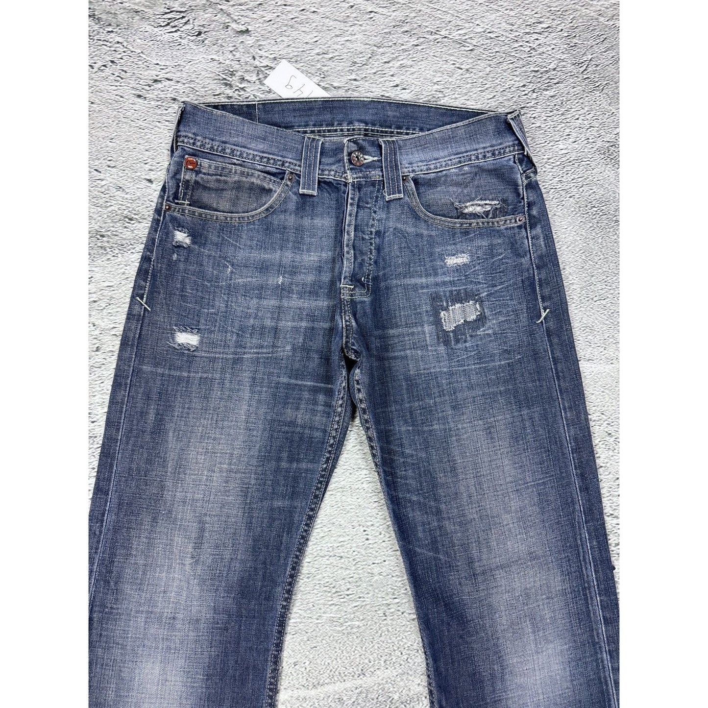 Evisu x Puma vintage navy jeans mint seagulls