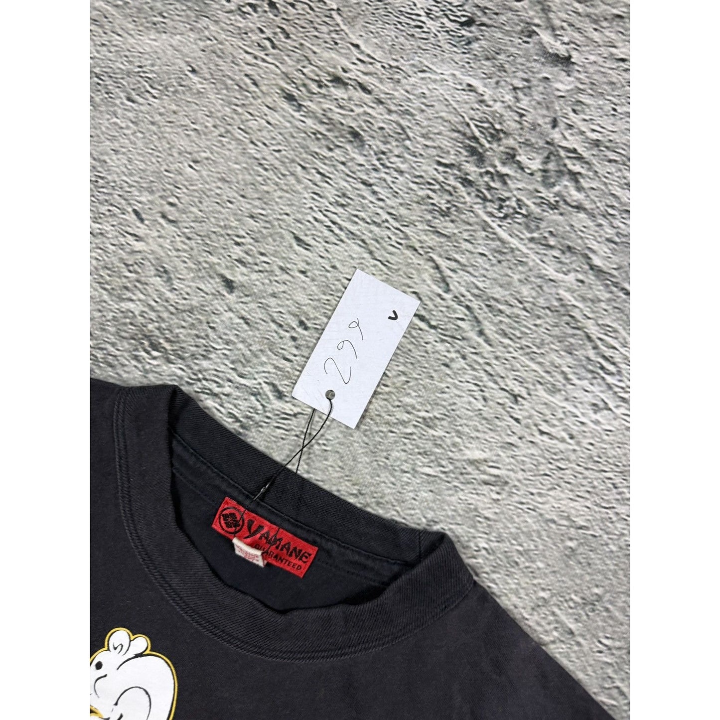 Evisu Yamane vintage black T-shirt mouse cheese logo