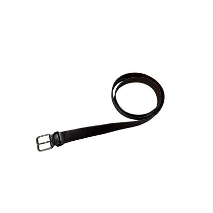 Diesel black leather belt Y2K