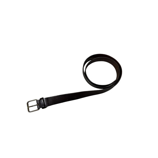 Diesel black leather belt Y2K