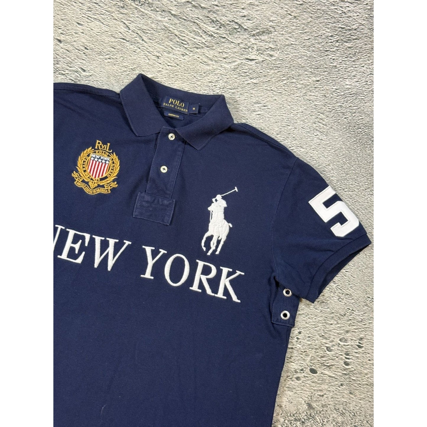 Chief Keef Polo Ralph Lauren New York navy blue Polo T-shirt