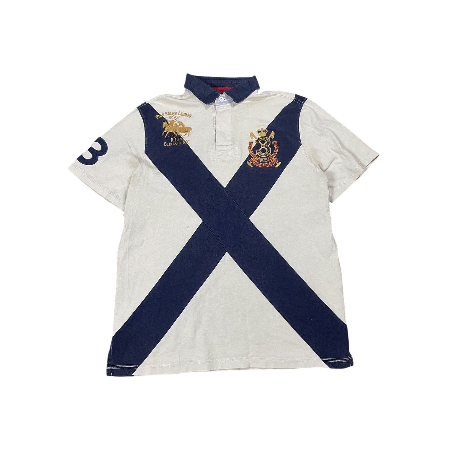 Chief Keef Polo Ralph Lauren vintage white big pony cross