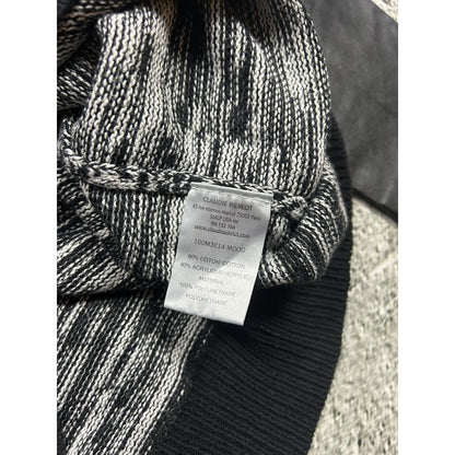 Claudie Pierlot cardigan sweater white black striped