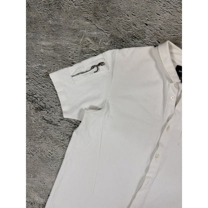 Raf Simon x Fred Perry button up Polo white