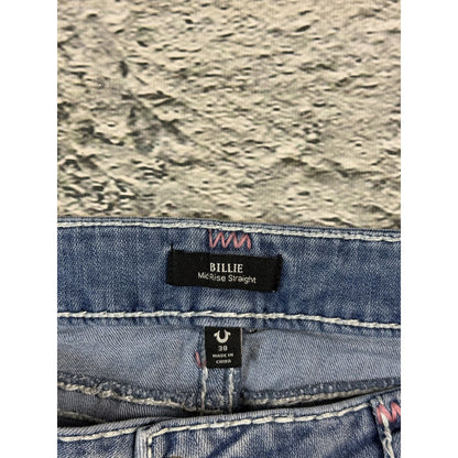 True Religion blue jeans Y2K vintage billie super baggy pink