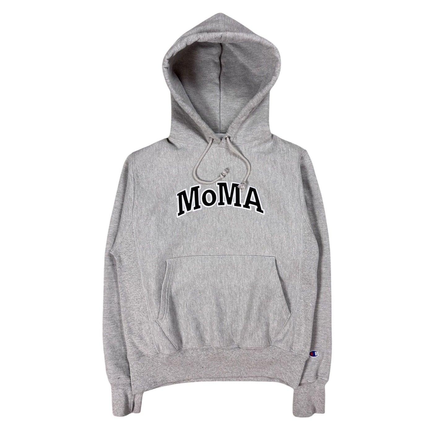 MoMa hoodie champion reverse weave big logo grey New York