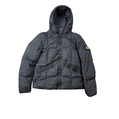 Stone Island puffer jacket Crinkle Reps NY down Black badge