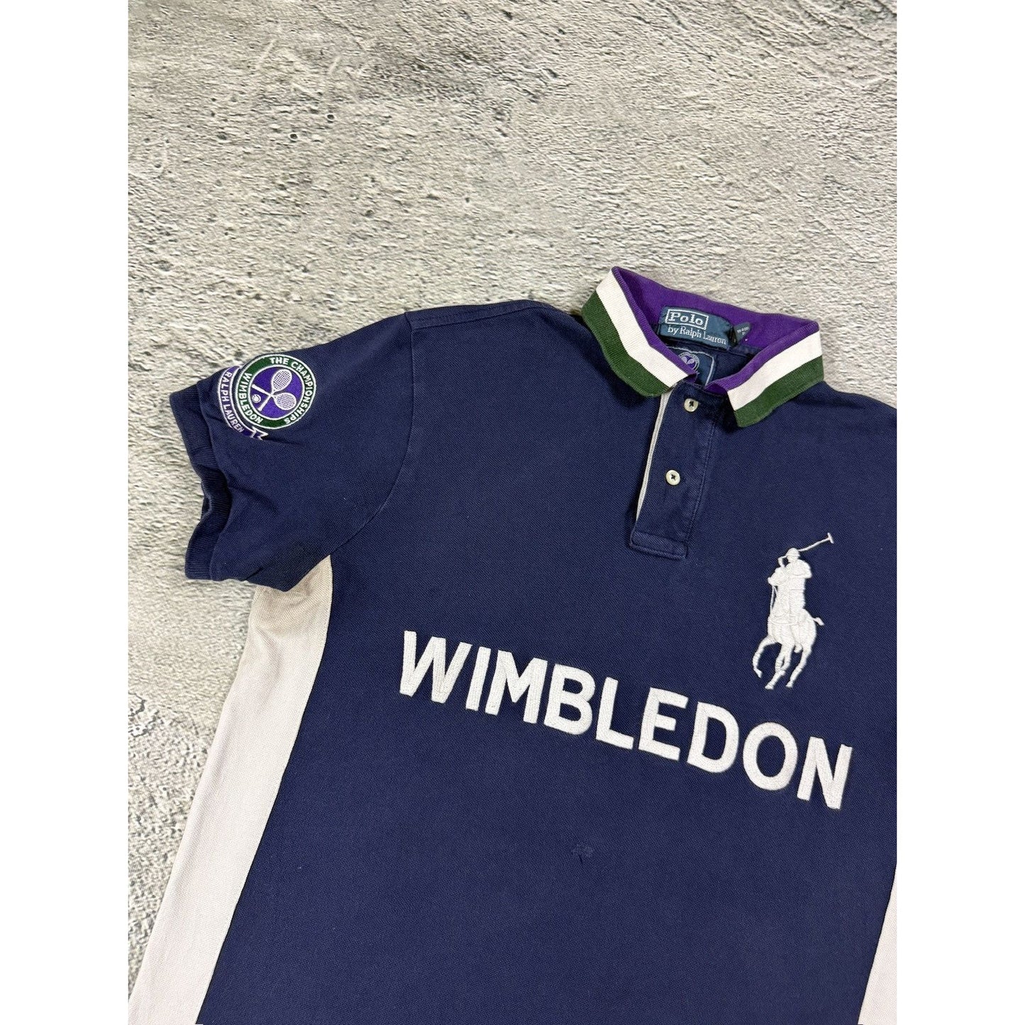 Chief Keef Polo Ralph Lauren Wimbledon T-shirt big pony navy