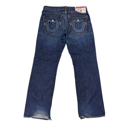 True Religion jeans vintage Ricky denim pants blue big logo