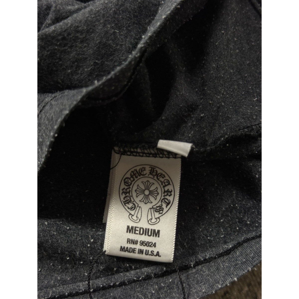 Chrome hearts Gray Tshirt Logo horseshoe scroll