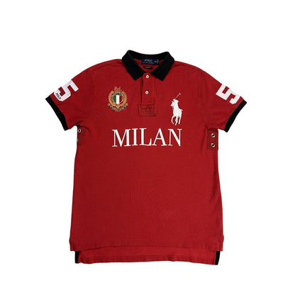 Chief Keef Polo Ralph Lauren Milan Red polo T-shirt