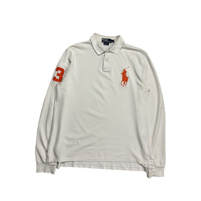 Polo Ralph Lauren vintage longsleeve rugby white big pony