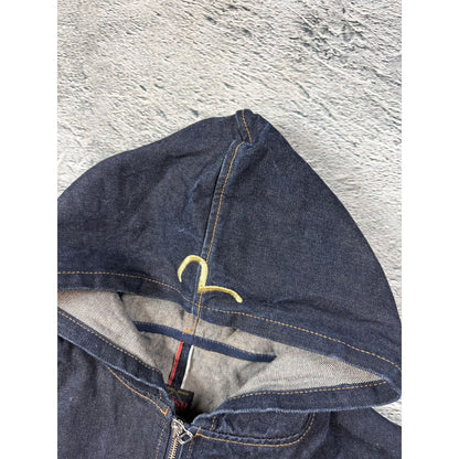 Evisu Raw denim Vest vintage embroidery seagull selvedge