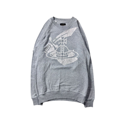 Vivienne Westwood sweatshirt grey orb big logo Anglomania