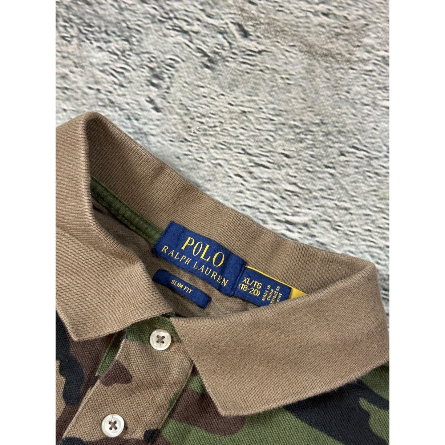 Chief Keef Polo Ralph Lauren vintage Camo T-shirt military