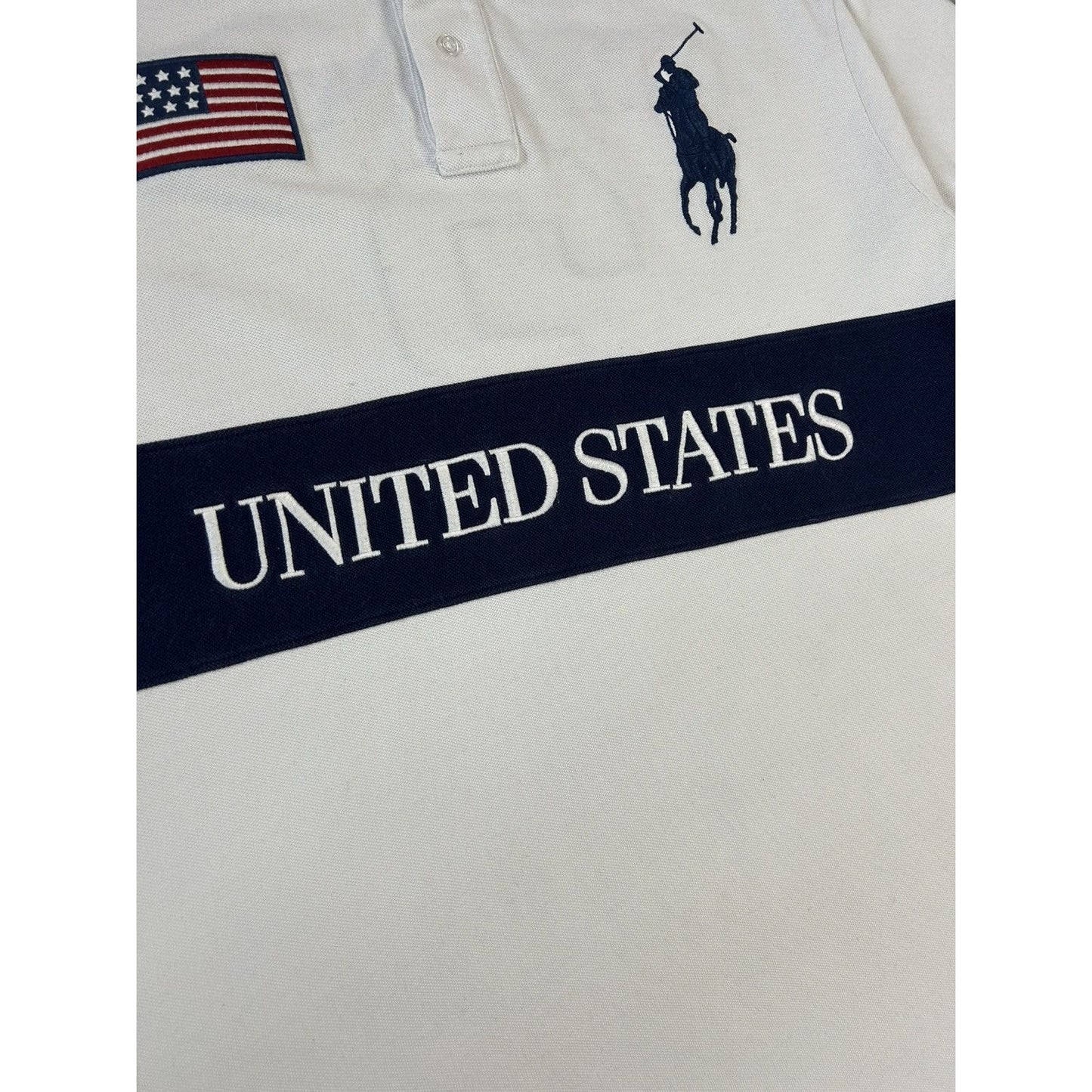 Chief Keef Polo Ralph Lauren USA vintage shirt white