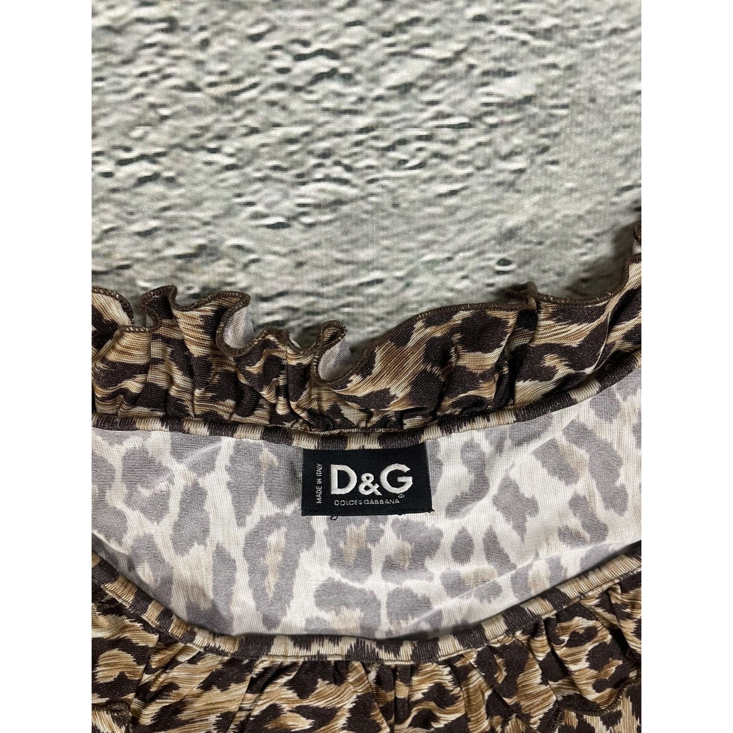 Dolce & Gabbana Cheetah Printed tank top sleeveless DG Y2K