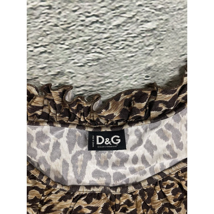 Dolce & Gabbana Cheetah Printed tank top sleeveless DG Y2K