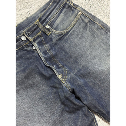 Evisu jeans silver daicock big logo selvedge denim