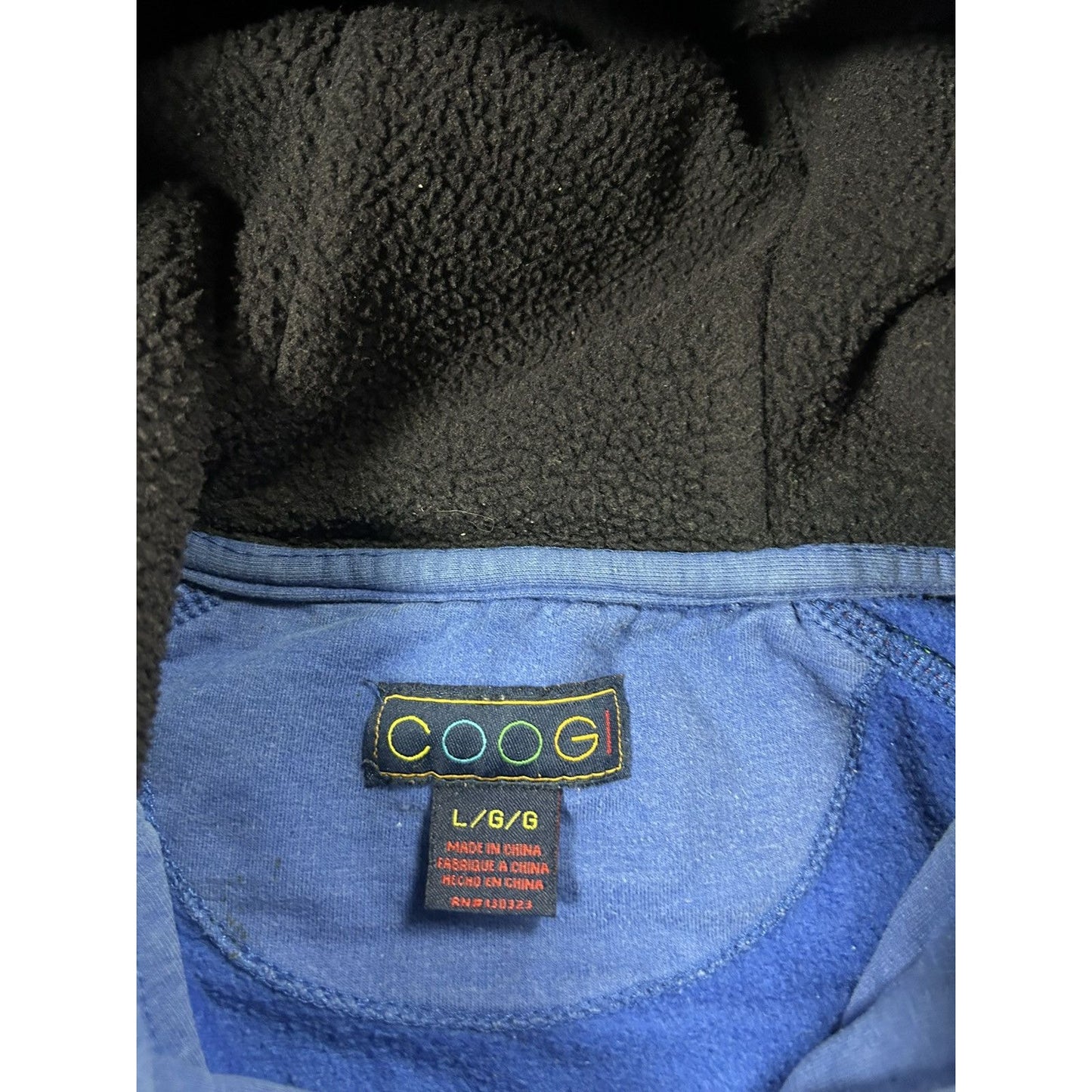 Coogi vintage zip hoodie blue Australia logo Y2K