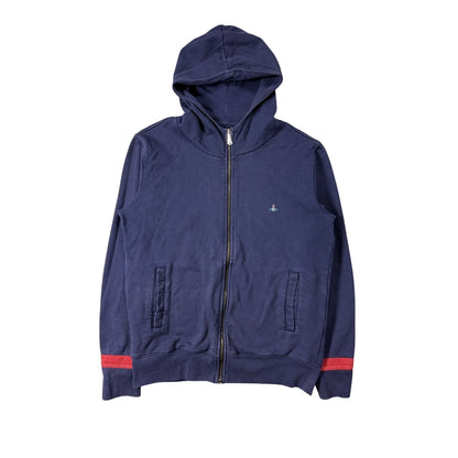 Vivienne Westwood Zip hoodie navy red stripe orb wizzard