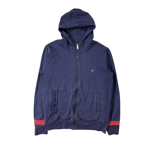 Vivienne Westwood Zip hoodie navy red stripe orb wizzard