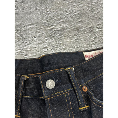 Evisu jeans vintage red yellow logo selvedge denim Japan