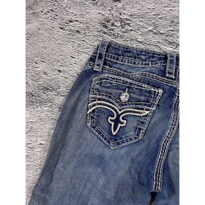 Rock Revival rhinestone jeans Y2K flared bootcut Jamila
