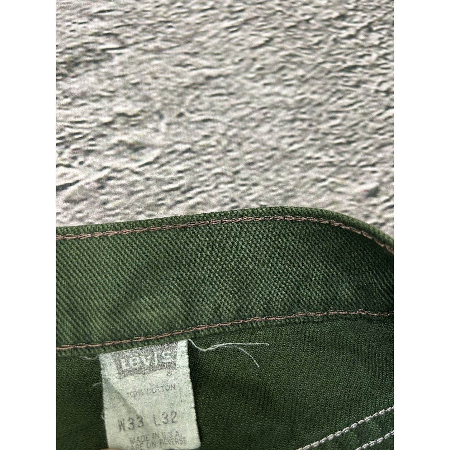 Levi's 554 jeans vintage green made in USA 90s