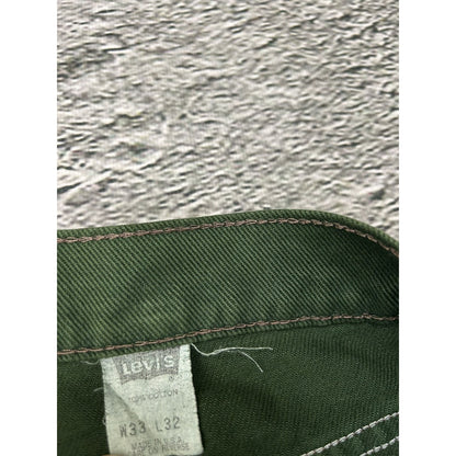 Levi's 554 jeans vintage green made in USA 90s