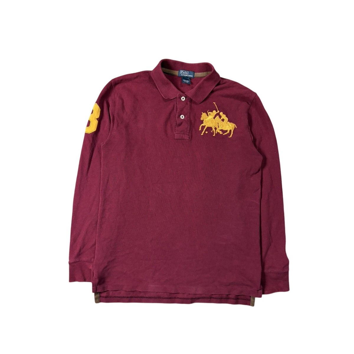 Chief Keef Polo Ralph Lauren burgundy big pony white