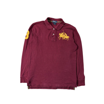 Chief Keef Polo Ralph Lauren burgundy big pony white