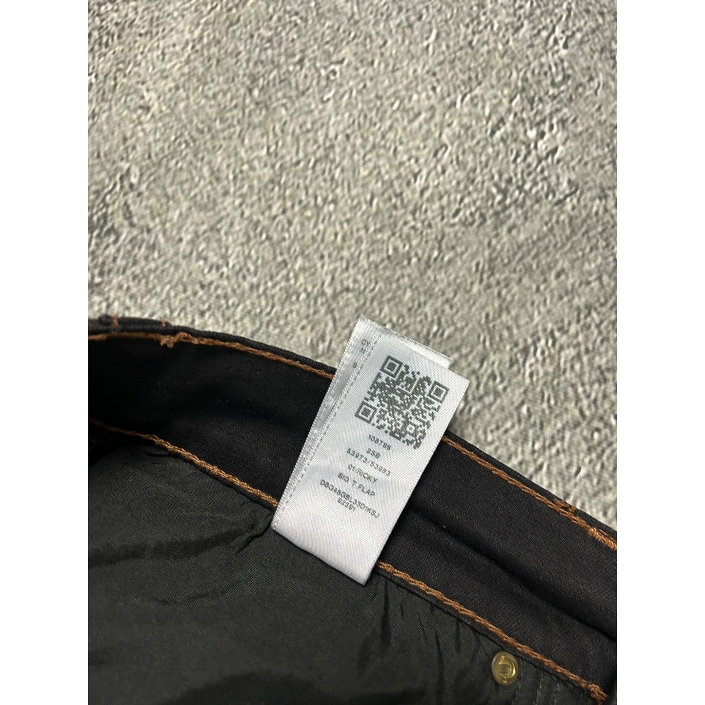 True Religion vintage black jeans denim pants Y2K Ricky