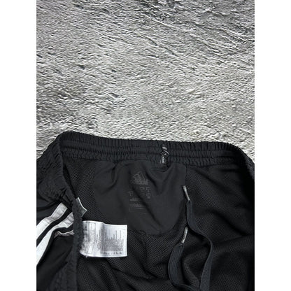 Adidas vintage black nylon track pants small logo 2000s