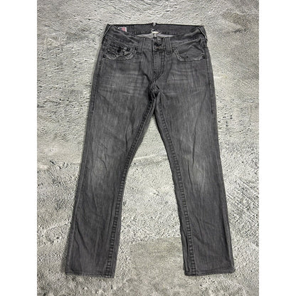 True Religion vintage grey jeans denim pants Ricky Y2K