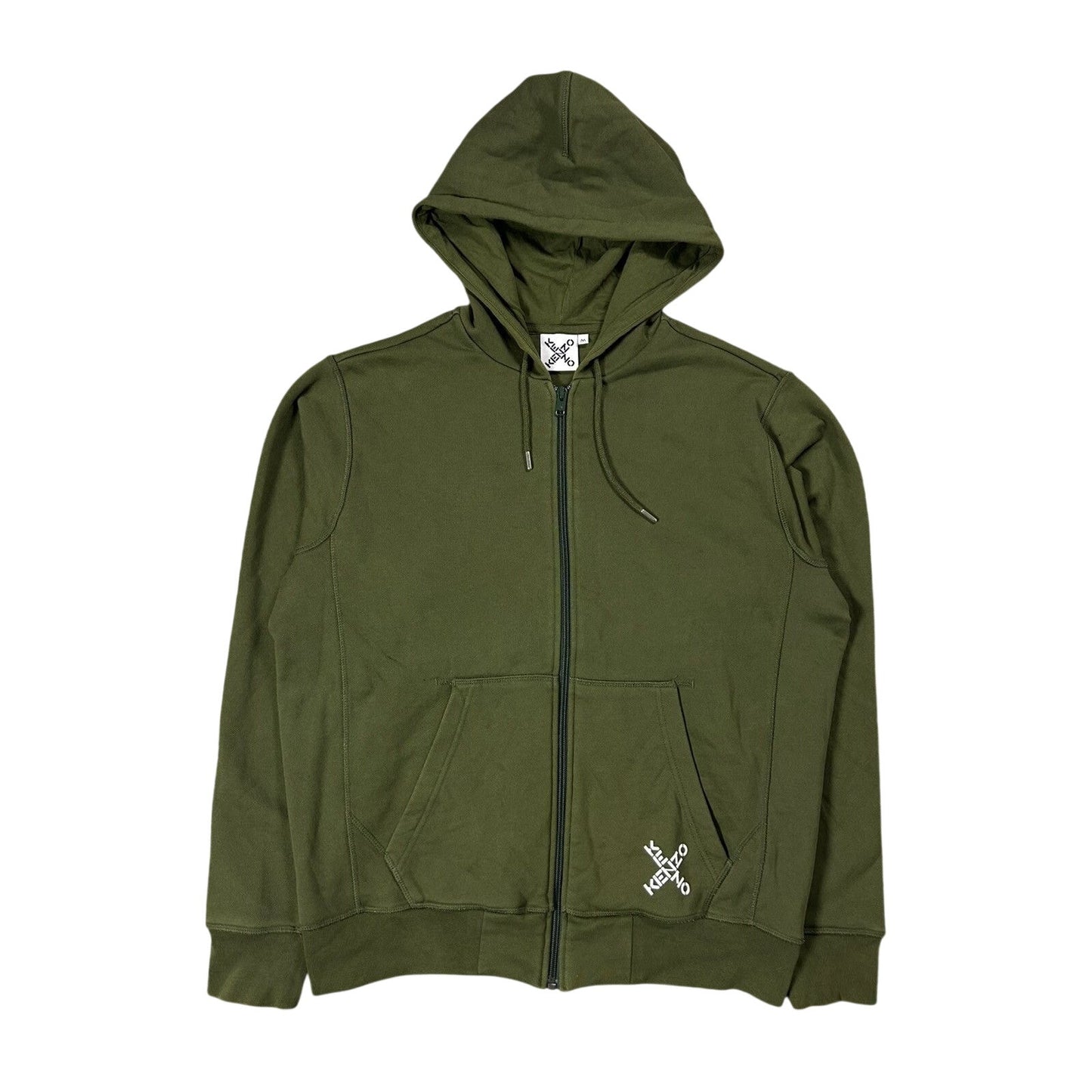 Kenzo zip hoodie khaki