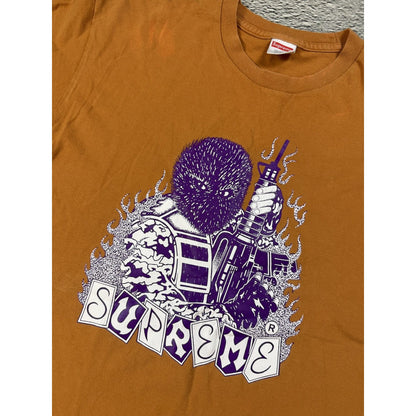 Supreme mercenary ter purple logo orange t-shirt FW19