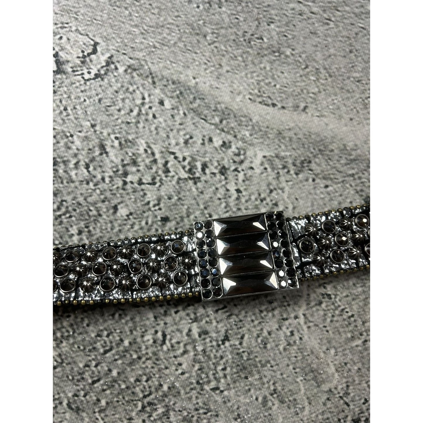 BB Simon belt silver snakeskin