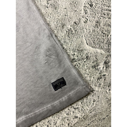 True Religion gray cross studded T-shirt big logo washed