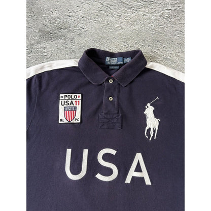 Chief Keef Polo Ralph Lauren USA vintage shirt navy blue