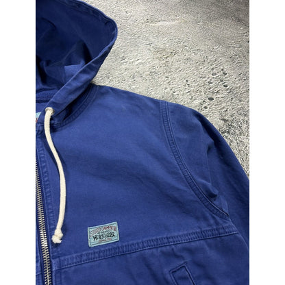 Stussy work jacket unlined canvas blue workwear active
