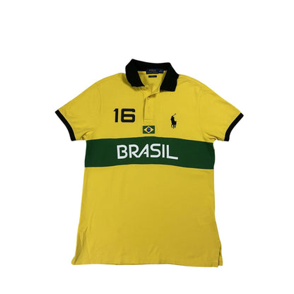 Chief Keef Polo Ralph Lauren vintage Brazil big pony yellow