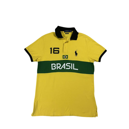Chief Keef Polo Ralph Lauren vintage Brazil big pony yellow
