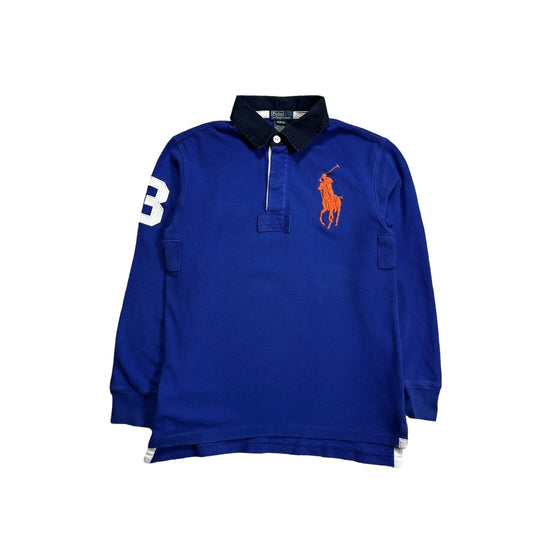 Polo Ralph Lauren long sleeve polo rugby blue big pony