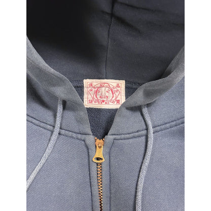Evisu zip hoodie navy vintage daicock big logo white