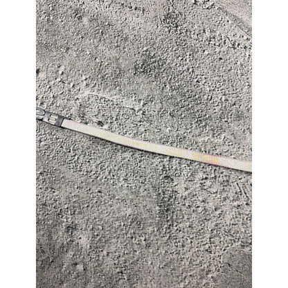 Diesel leather belt multicolour moving letters Y2K white
